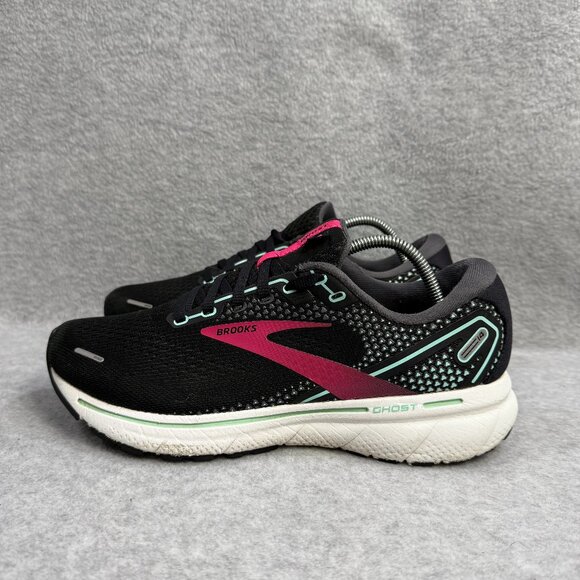 Brooks Shoes - Brooks Shoes Womens Size 8.5 Ghost 14 Black Athletic Running Sneaker 1203561B013